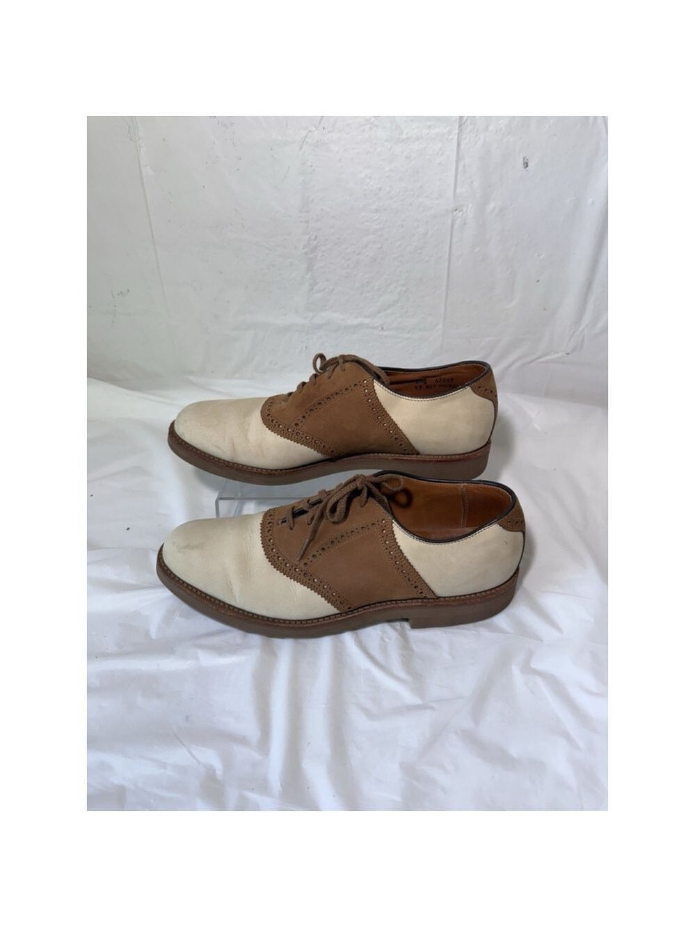 Vintage Walk Over Saddle Oxford Nubuck Suede and Leather Mens 8.5